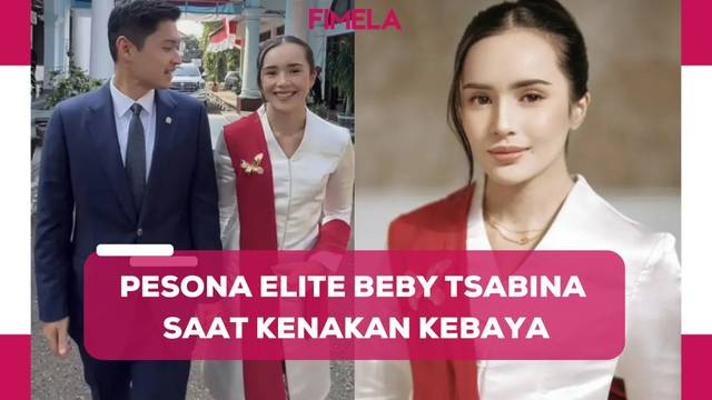 Potret Beby Tsabina Kenakan Kebaya Merah Putih, Tebarkan Pesona Elite yang Begitu Sempurna