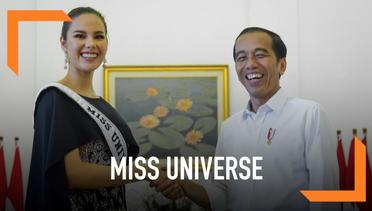 Momen Lucu Jokowi Bertemu Miss Universe