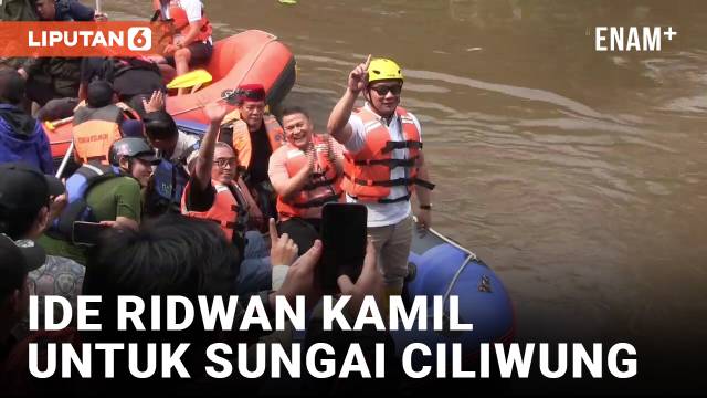 Ridwan Kamil Bakal Terapkan Konsep Pentahelix Untuk Sungai Ciliwung