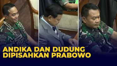 Jenderal Andika dan Dudung Dipisahkan Prabowo Saat Rapat di DPR