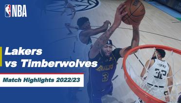 Match Highlights | Los Angeles Lakers vs Minnesota Timberwolves  | NBA Regular Season 2022/23