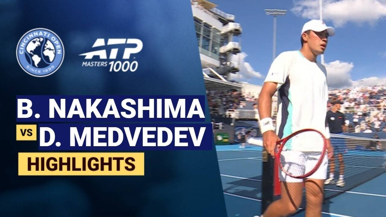 Brandon Nakashima vs Daniil Medvedev - Round 3 (Grandstand) | ATP 1000: Cincinnati Open 2026