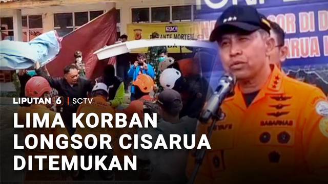 Lima Korban Longsor Cisarua Ditemukan | Liputan 6
