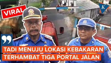 Viral, Video Mobil Damkar Lumajang Terhalang Portal Jalan Saat Menuju Lokasi Kebakaran