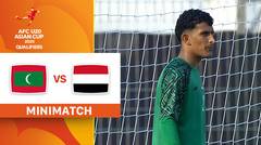 Maldives vs Yemen - Mini Match | AFC U20 Asian Cup Qualifiers