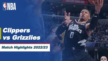 Match Highlights | LA Clippers vs Memphis Grizzlies | NBA Regular Season 2022/23