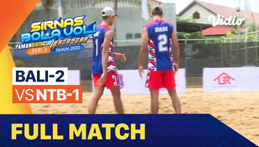 Full Match | Perempat Final 4 - Putra: Bali 2 vs NTB 1   | Sirkuit Voli Pantai Nasional Seri III 2022
