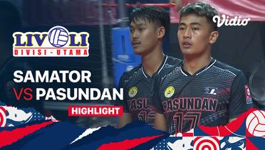Highlights | Samantor vs Pasundan | Livoli Divisi Utama Putra 2022