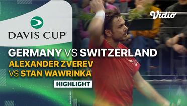 Highlights | Germany vs Switzerland - Day 1 | Alexander Zverev vs Stan Wawrinka | Davis Cup 2023