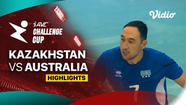 Kazakhstan vs Australia - Perempatfinal - Highlights | AVC Challenge Cup for Men 2024