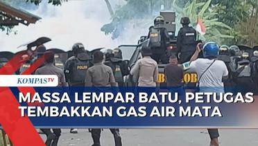 Massa Demo di Sorong Serang Petugas dengan Lemparan Batu, Tembakan Gas Air Mata Diluncurkan