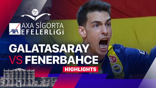 Galatasaray HDI Sigorta vs Fenerbahce Medicana - Highlights | Men's Turkish Volleyball League