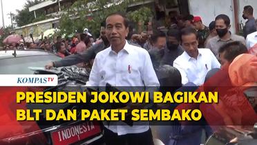 Momen Presiden Jokowi Bagikan Amplop dan Paket Sembako, Warga: Saya Dapat 1,2 Juta