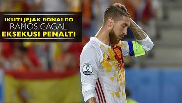 Ikuti Jejak Ronaldo, Ramos Gagal Eksekusi Penalti
