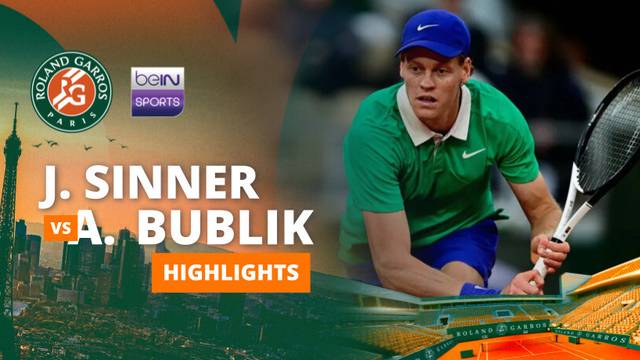 Jannik Sinner vs Alexander Bublik - Highlights | Roland Garros 2025