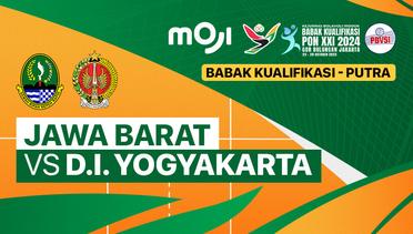 Putra : Jawa Barat VS D.I. Yogyakarta - Full Match | Babak Kualifikasi PON XXI Bola Voli