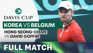 Full Match | Korea vs Belgium - Day 1 | Hong Seong-chan vs David Goffin | Davis Cup 2023