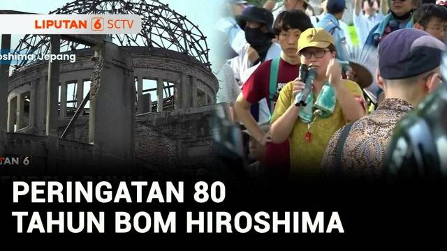 Judul Jendela Dunia: Warga Jepang Peringati 80 Tahun Pengeboman Atom oleh AS | Liputan 6