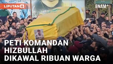 Ribuan Warga Lebanon Kawal Pemakaman Komandan Hizbullah Wissam al-Tawil