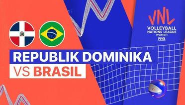 Full Match | Republik Dominika vs Brasil | Women's Volleyball Nations League 2022