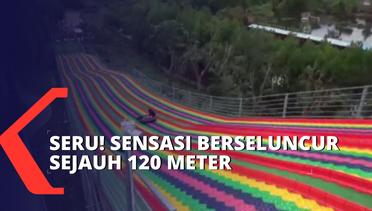 Rainbow Slide, Sensasi Berseluncur Sejauh 120 Meter di Lembang
