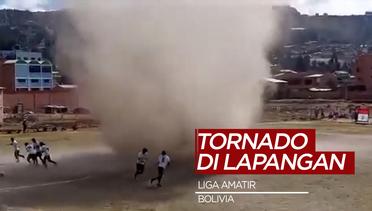 Angin Tornado Ganggu Pertandingan Liga Amatir di Bolivia