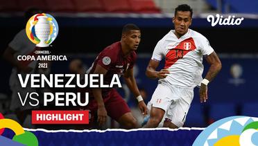 Highlight | Venezuela  0 vs 1  Peru | Copa America 2021