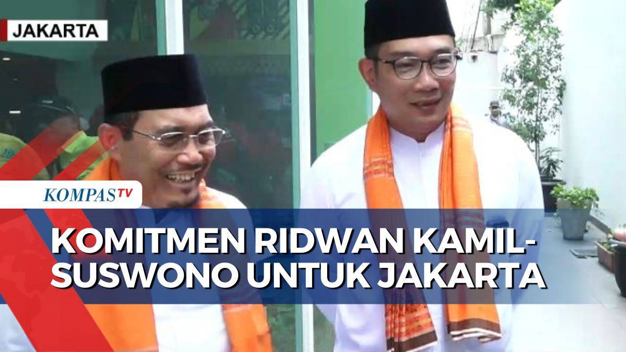 Pasangan Rido Alias Ridwan Kamil-Suswono Bawa Visi 'Jakarta Maju ...