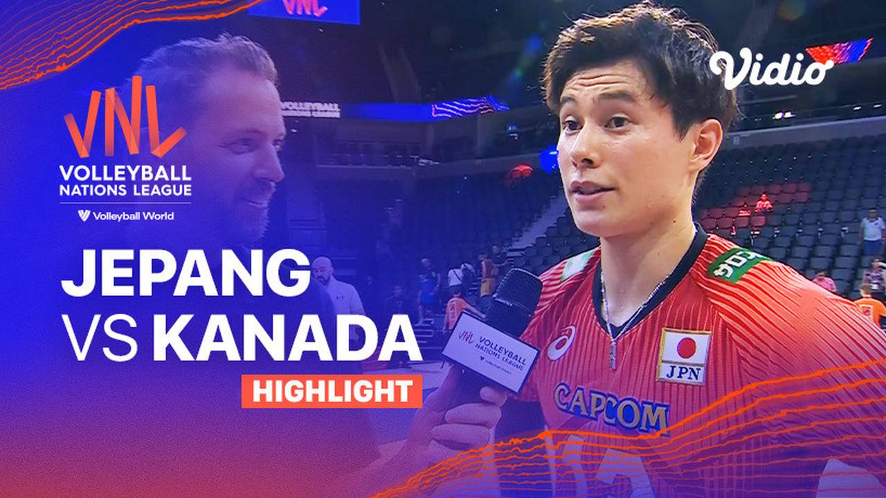 Match Highlights Jepang vs Kanada Men's Volleyball Nations League