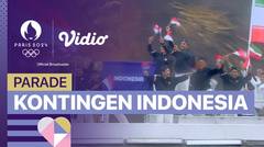 Parade Kontingen Indonesia di Opening Ceremony Olympic Games Paris 2024