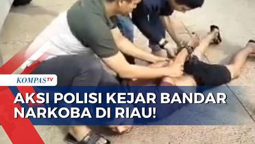 Tegang, Ini Detik-Detik Polisi Kejar Bandar Narkoba di Riau! 10 KG Sabu Disembunyikan di Bagasi