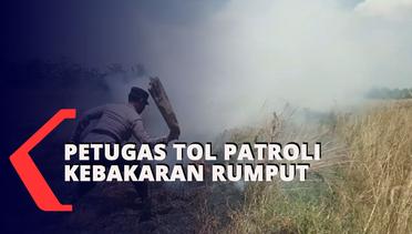 Polres dan Petugas Tol Patroli Kebakaran Rumput