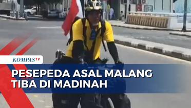 Bersepeda Selama 7 Bulan, Pria Asal Malang ini Tiba di Madinah