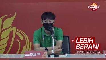 Shin Tae-yong Ingin Pemain Timnas Indonesia Tampil Lebih Berani Hadapi Chinese Taipei pada Leg II