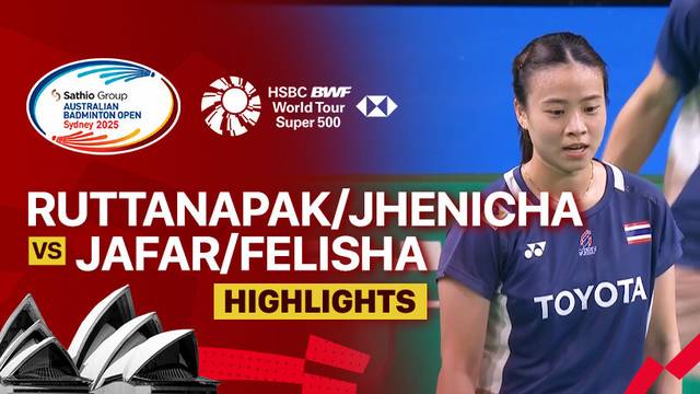 Ruttanapak Oupthong/Jhenicha Sudjaipraparat (THA) vs Jafar Hidayatullah/Felisha Alberta Nathaniel Pasaribu (INA) - Highlight | SATHIO GROUP Australian Open 2025