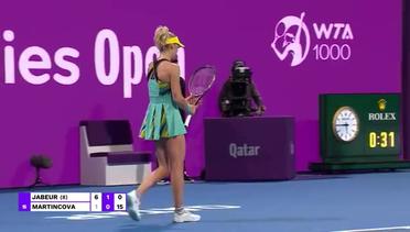 Match Highlights | Ons Jabeur vs Tereza Martincova | WTA Qatar Totalenergies Open 2022
