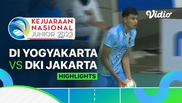 Putra: DI Yogyakarta vs DKI Jakarta - Highlights | Kejurnas Junior 2023