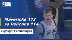 NBA | Cuplikan Hasil Pertandingan : Pelicans 114 vs Mavericks 112
