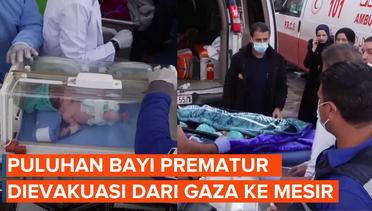 Potret Haru Evakuasi 28 Bayi Prematur dari Gaza ke Mesir