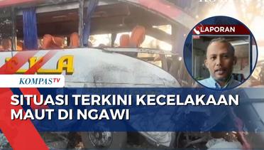 Terjadi Kecelakaan Maut Antarbus di Ngawi, 4 Orang Tewas di Lokasi