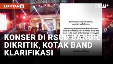 Viral Konser Peresmian di RSUD Bangil Pasuruan, Banjir Kritikan Hingga Kotak Band Ikut Klarifikasi