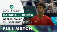 Canada (Gabriel Diallo) vs Korea (Hong Seongchan) - Full Match | Qualifiers Davis Cup 2024