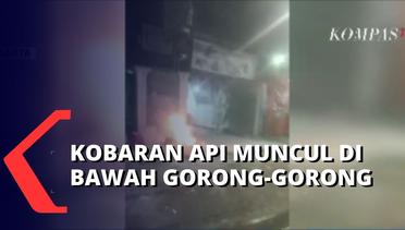 Kobaran Api di Bawah Gorong-Gorong, Diduga dari Instalasi Gas Milik PGN