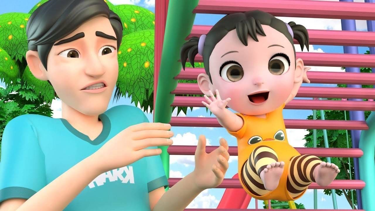 Playtime With Daddy | Playground Song | BeaBeo Nursery Rhymes & Kids Songs