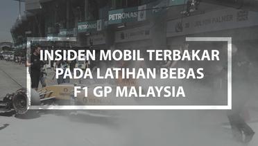 Insiden Mobil Terbakar pada Latihan Bebas F1 GP Malaysia