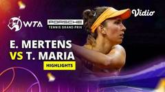 Elise Mertens vs Tatjana Maria - Highlights | WTA Porsche Tennis Grand Pix 2024