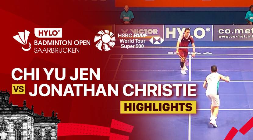 Chi Yu Jen (TPE) vs Jonatan Christie (INA) - Men's Singles Round of 16 | HYLO Open 2025