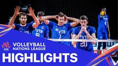 Match Highlight | VNL MEN'S - Russia 3 vs 2 Italy | Volleyball Nations League 2021