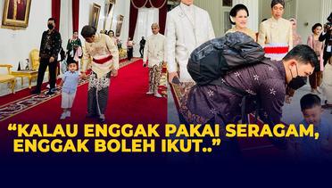 Momen Jokowi Bujuk Cucu yang Ogah Pakai Beskap Jelang Akad Nikah Kaesang dan Erina