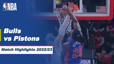 Match Highlights | Chicago Bulls vs Detroit Pistons | NBA Regular Season 2022/23